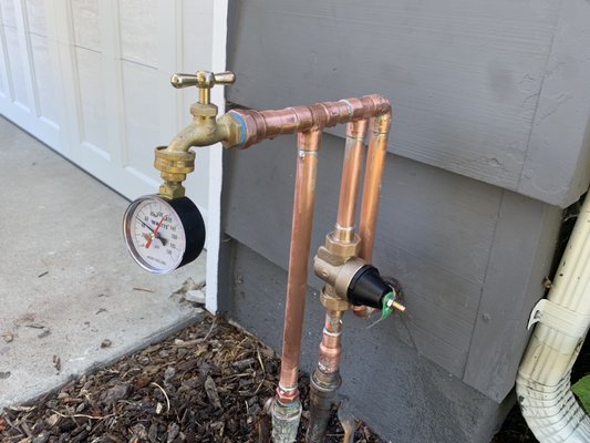 Photo of Vic's Handy Plumbing - Sunnyvale, CA, US. Installation of a pressure reducing valve.