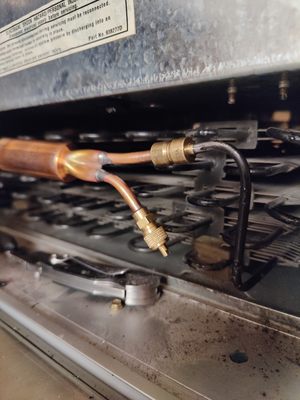 Photo of Sublime Appliance Repair - Sacramento, CA, US. We use the latest and best technology,  "VULKAN LOKRING" to guarantee the repair for the longest time possible. Replacing a filter.
