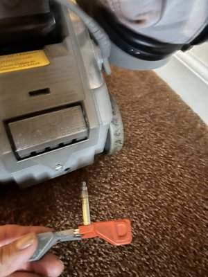 Photo of Reyes Vacuum Repair - Sunnyvale, CA, US. The clutch mechanism fell out.