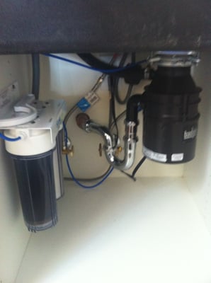 Photo of Citywide Plumbing - San Francisco, CA, US. New Garbage disposal, shut off valves and water filter installed by Citywide Plumbing