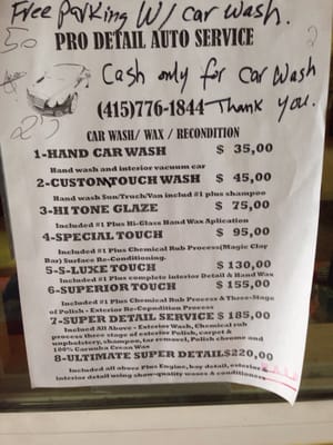 Photo of EZ Public Parking - San Francisco, CA, US. They offer car wash services - parking is free if you get a car wash!