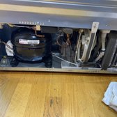 LG refrigerator compressor replacement - before 