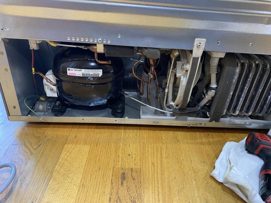 LG refrigerator compressor replacement 