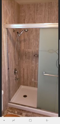 Photo of BeastBay Plumbing - Benicia, CA, US. Shower pan with tile and fixtures in San Ramon