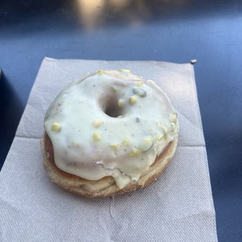 Pistachio glazed donut