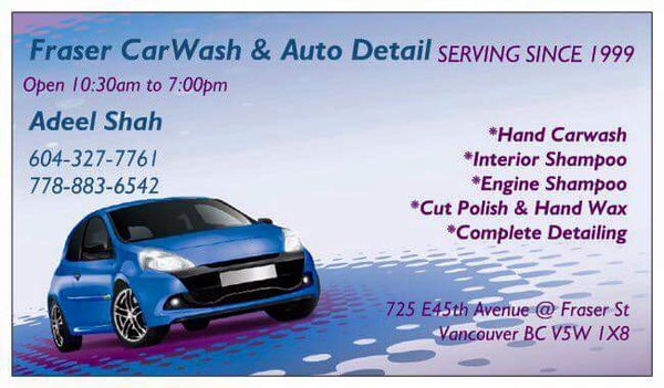 Photo of Fraser Car Wash & Auto Detail - Vancouver, BC, CA.