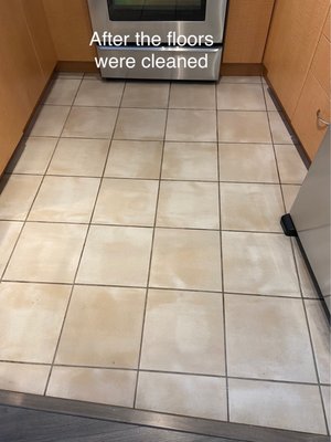 Photo of CLEANY - New Westminster, BC, CA. This is my kitchen floor after Cleany cleaned it. I have never seen it this clean before!