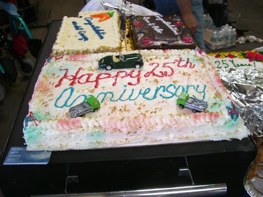 Photo of The Model Garage - Berkeley, CA, US. 25th Anniversary Party Cake