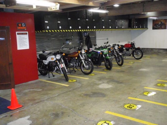 Photo of Motohaus - San Francisco, CA, US. Reserved Parking Stalls & Storage Lockers