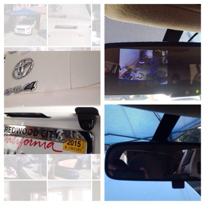 Photo of OE Plus - San Francisco, CA, US. 2012 Toyota Rav4 mirror mount rear view camera install