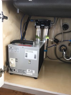 Photo of Answer Plumbing - San Francisco, CA, US. Meticulously installed under-sink water chiller and filtration system.  Works great!