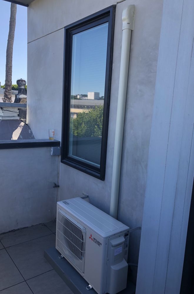 Photo of A Plus Quality HVAC - Daly City, CA, United States. 115 V 12,000 Btu Mitsubishi equipment.