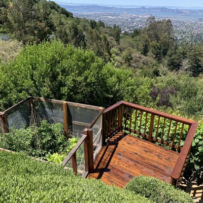 Photo of Mckay Irrigation Systems - Berkeley, CA, US. New Stairs & Redwood Deck, Claremont Hills Berkeley California