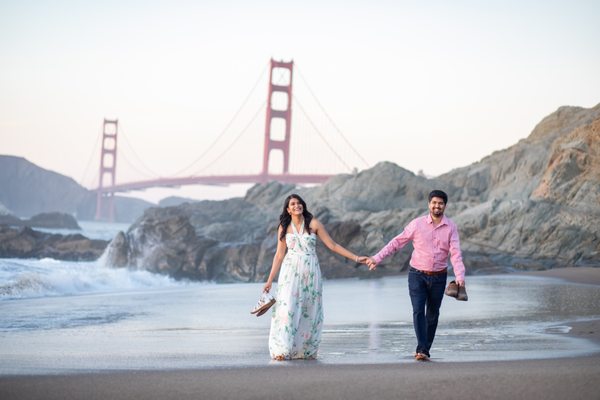 Photo of Baker Beach - San Francisco, CA, US. San Francisco Elopement Wedding Photographer