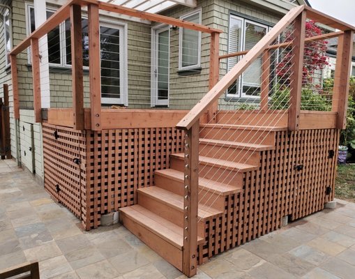 Photo of J&B Fence Company - Pacheco, CA, US. Redwood deck