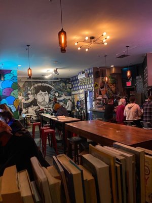 Photo of Bushwick Public House - Brooklyn, NY, US. people sitting at tables in a cafe