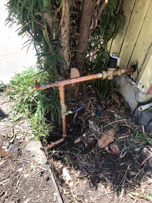 Photo of Drain Rooter Service - San Jose, CA, US. Main shut off valve and pressure regulator installed!