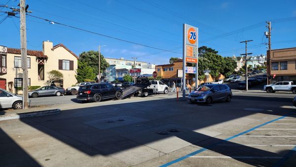Photo of Sunset 76 Auto Repair & Tire Center - San Francisco, CA, US. Arriving at the shop on 7/31