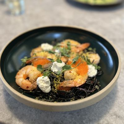 Photo of Fathom - Victoria, BC, CA. a bowl of shrimp and vegetables