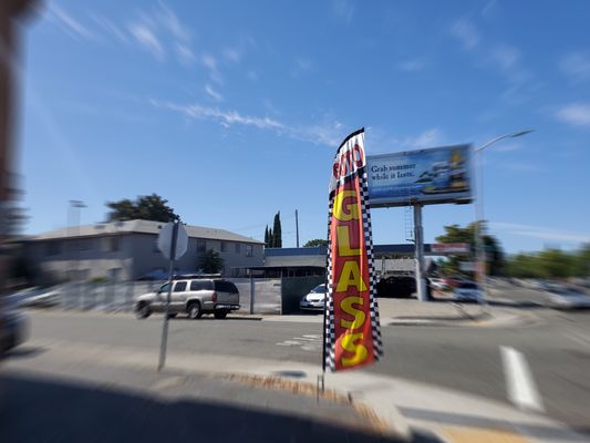 Photo of Absolute Auto Glass - Sacramento, CA, US. Look for this Flag on 16th Ave. and Franklin Blvd!