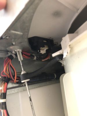 Photo of BA Appliance Repair - San Francisco, CA, US. The washing machine emits clicking sounds and fails to initiate. Replacement of the lid lock is necessary