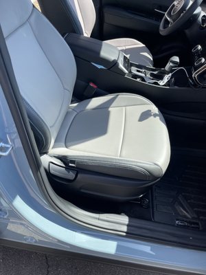 Photo of American Sunroof - San Diego, CA, US. My new leather seats and the bahama blue stiching sets off the blue color of the truck