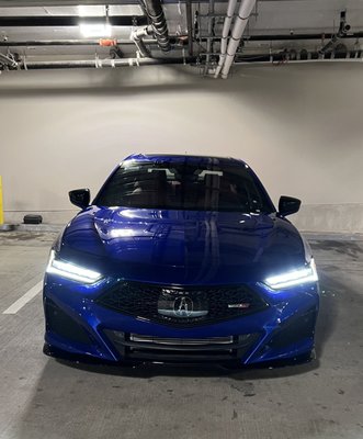 Photo of San Francisco Acura - San Francisco, CA, US. Bought a new Acura TLX Type-S from San Francisco Acura! Here is a picture of the car from my apartment garage.