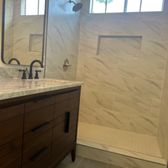 Full bathroom remodel tile work