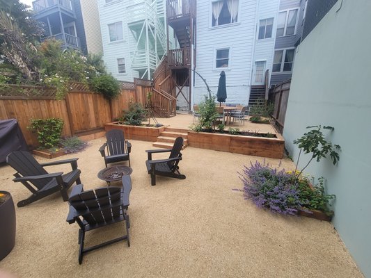 Photo of Gentle Giant's Gardening and Landscaping Services - San Francisco, CA, US. Decomposed Granite entertainment area