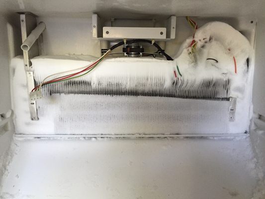 Photo of Sublime Appliance Repair - Sacramento, CA, US. Refrigerator defrost problem before service