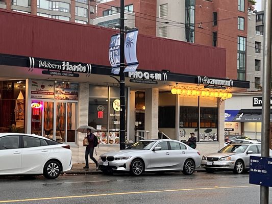 Photo of Zakkushi on Denman - Vancouver, BC, CA. cars parked on the side of the road