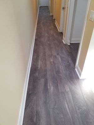 Photo of American Carpet Distributors - Park Ridge, IL, US. Hallway after with new vinyle plank  8/19/20