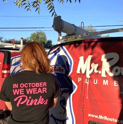 Photo of Mr. Rooter Plumbing of Sonoma County - Santa Rosa, CA, US. In October we wear pink to honor the survivors and the fighters!