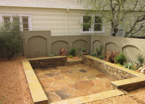 Photo of Forevergreen Landscape - San Francisco, CA, US. Petrified seashore flagstone patio in Pacific Heights