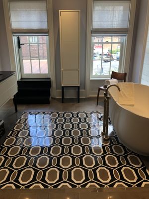 Photo of New York Wood Flooring - New York, NY, US. a bathroom with a large tub