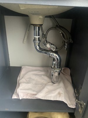 Photo of Kirill's Sink and Shower Repair - Brooklyn, NY, US. Leak fixed underneath the kitchen sink!