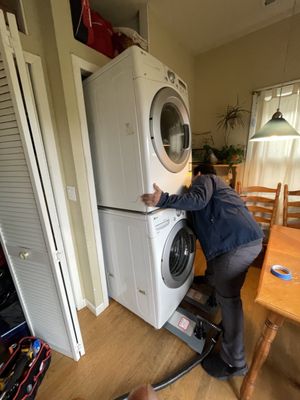 Photo of iTech Appliance Repair - San Leandro, CA, US. In and out of a tight space by himself