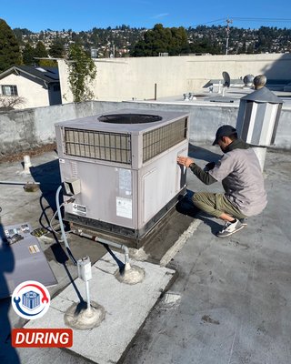 Photo of NEXT HVAC & Appliance Repair - San Francisco, CA, US. Labor Commercial HVAC - "Carrier"
* electrical contactor replacement 
* blower motor capacitor replacement