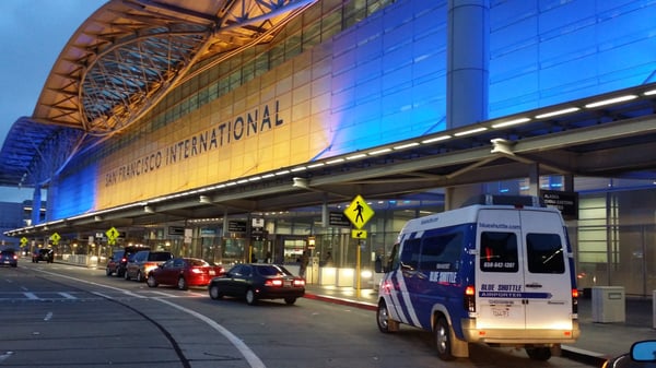 Photo of Blue Shuttle Airporter - San Francisco, CA, US. Blue at SFO