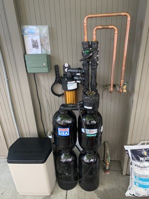Photo of De Anza Water Conditioning - Campbell, CA, US. Residential water softener installation