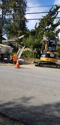 Photo of Better Rooter - Richmond, CA, US. Backfilling city main connection in street.