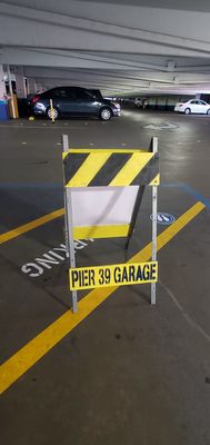 Photo of Pier 39 Parking Garage - San Francisco, CA, US. Signage