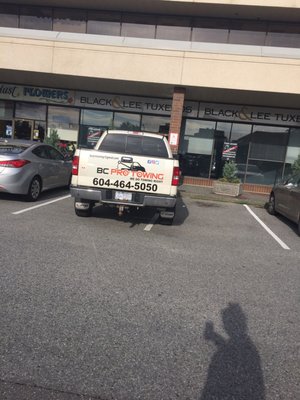 Photo of Royal Oak Car Wash - Burnaby, BC, CA. Not sure I trust a towing company who can't park properly...