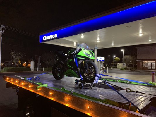 Photo of Turbo towing - Concord, CA, US. Motorcycle towing