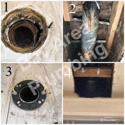 Photo of Bay Area Plumbing - San Francisco, CA, US. Detecting the leak from the ceiling. Replace broken toilet bend with toilet flange in the Outer Richmond in San Francisco