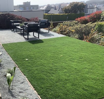 Decomposed Granite Patio and Turf