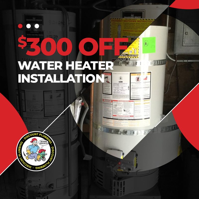$300 OFF Water Heaters