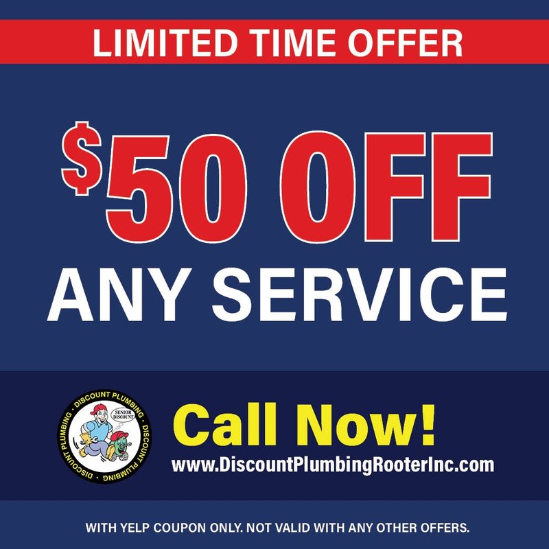 $50 OFF Plumbing Service