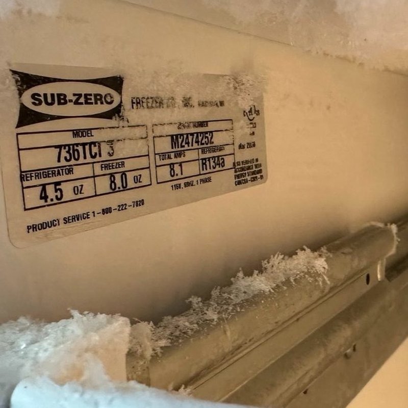 Sub-Zero freezer: Ice build-up is not normal!
