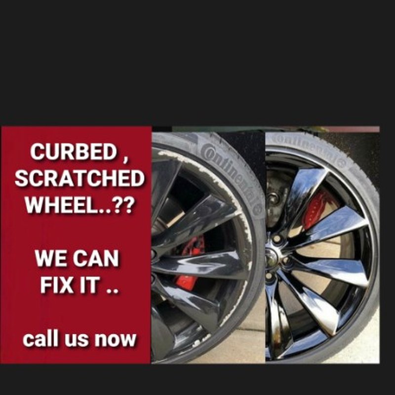 WE FIX  WHEEL CURB RASH  & SCRATCHES